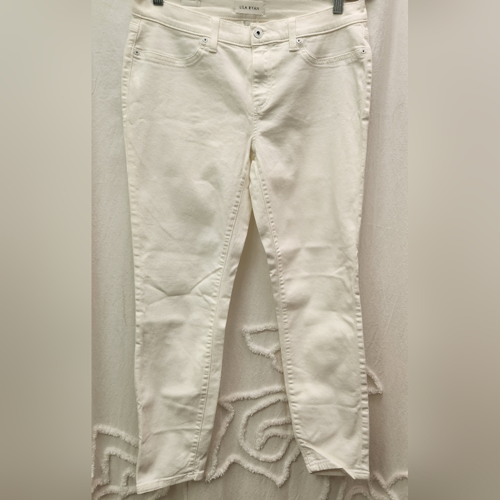Lila Ryan White Ankle Jeans Sz 30